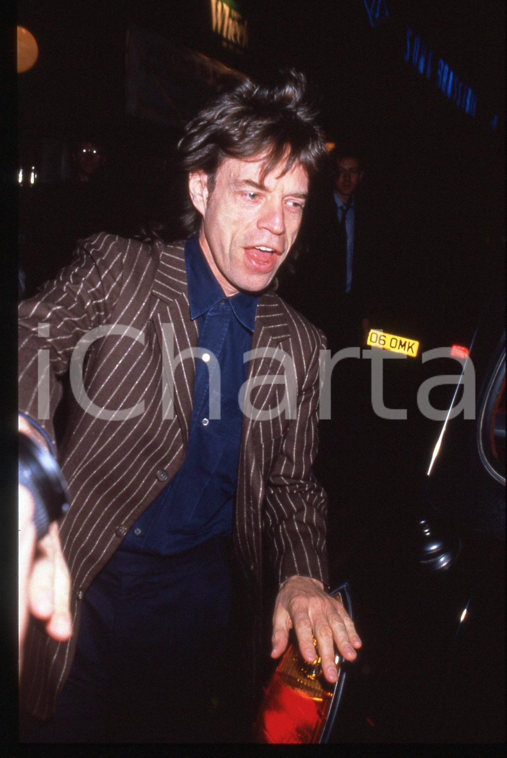 Fotografia d'epoca originale 35mm vintage slide* 1990ca COSTUME Mick JAGGER paparazzato (1) 1