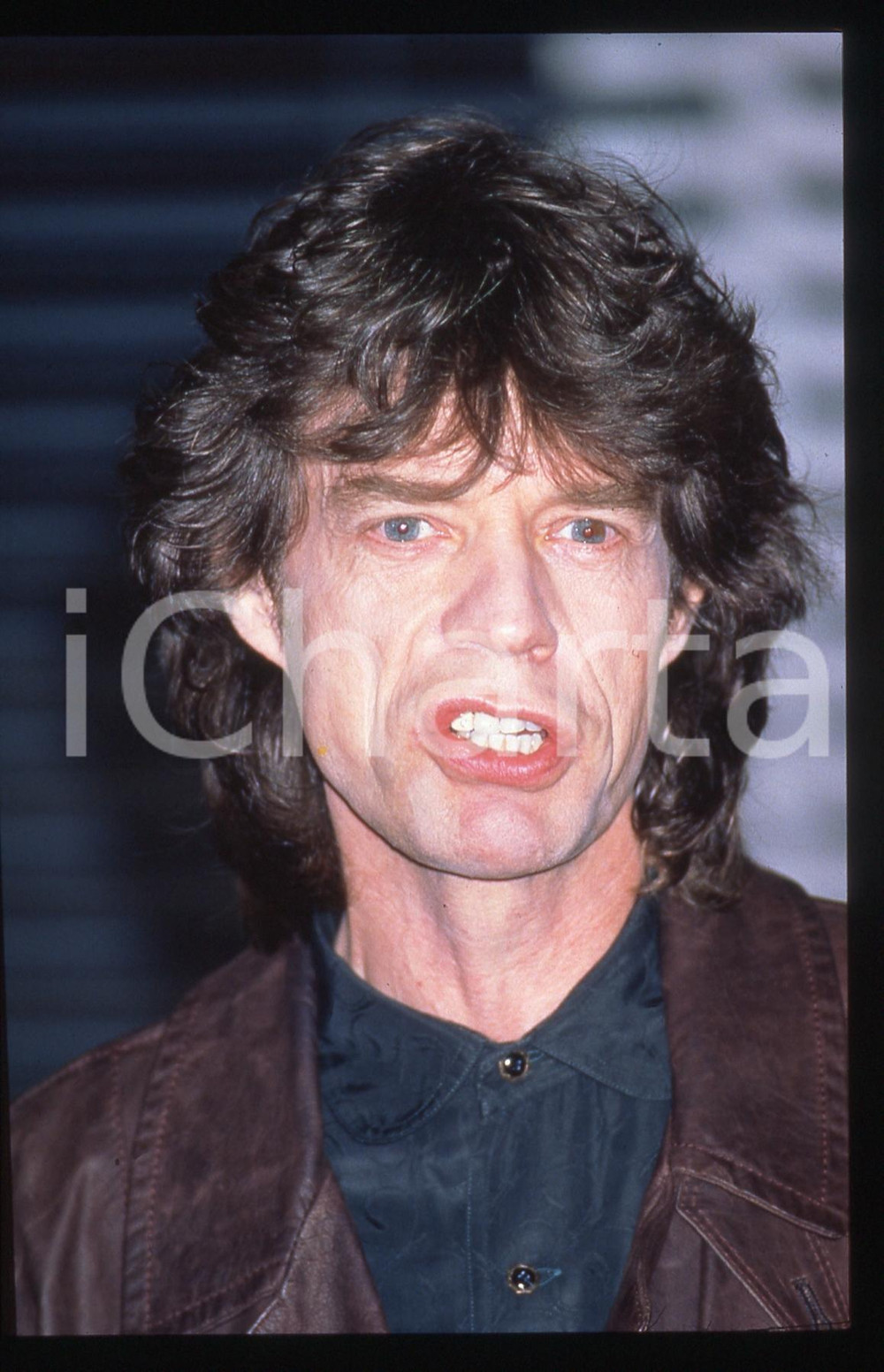 Fotografia d'epoca originale 35mm vintage slide* 1990ca Mick JAGGER dei ROLLING STONES - Ritratto (2) 1