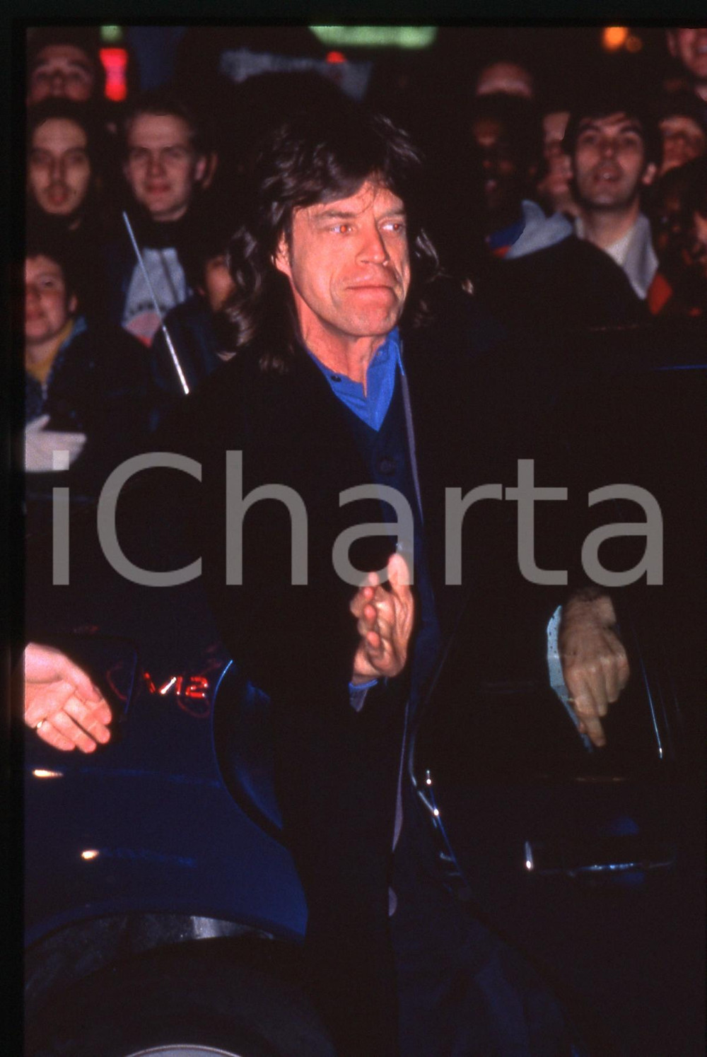 Fotografia d epoca originale 35mm vintage slide 1990ca COSTUME Mick JAGGER paparazzato 3 1
