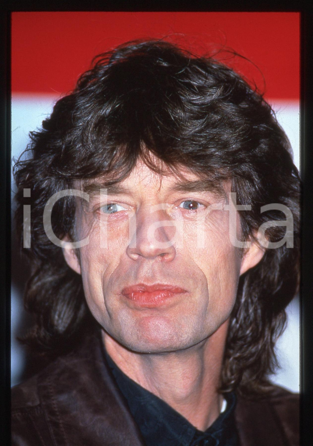 Fotografia d'epoca originale 35mm vintage slide* 1990ca Mick JAGGER dei ROLLING STONES - Ritratto (3) 1