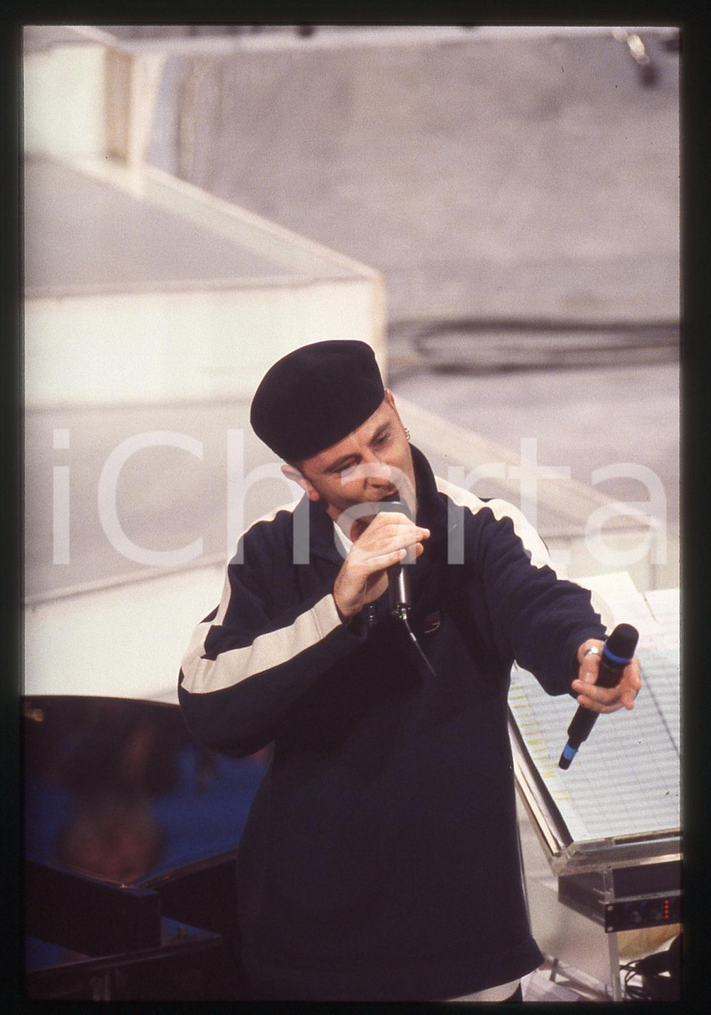35mm vintage slide* 1996 SANREMO GIOVANI KAIGO sul palco dell'Ariston (3)