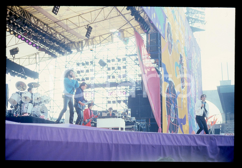 Fotografia d epoca originale 35mm vintage slide 1982 ITALIA  J.GEILS BAND in concerto Freeze Frame Tour 2 1