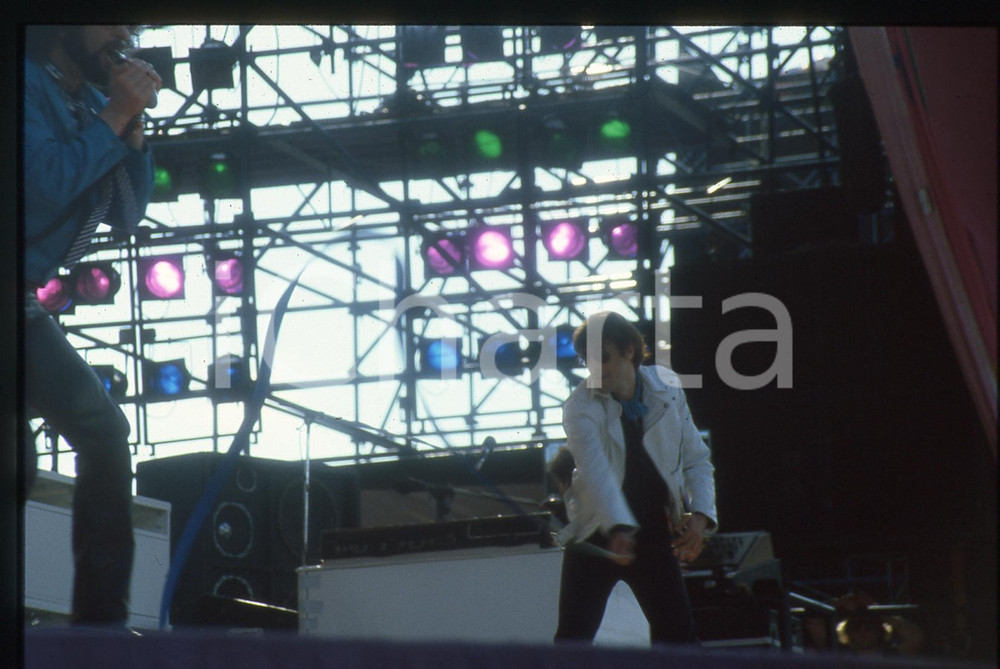 Fotografia d epoca originale 35mm vintage slide 1982 ITALIA  J.GEILS BAND in concerto Freeze Frame Tour 5 1