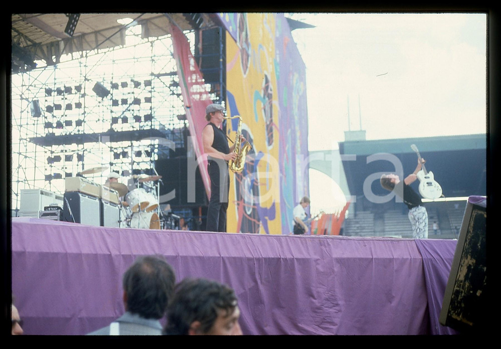 Fotografia d epoca originale 35mm vintage slide 1982 ITALIA  J.GEILS BAND in concerto Freeze Frame Tour 6 1