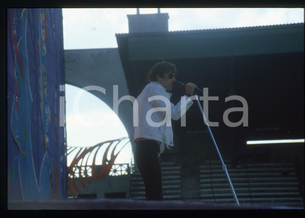 Fotografia d epoca originale 35mm vintage slide 1982 ITALIA  J.GEILS BAND in concerto Freeze Frame Tour 11 1