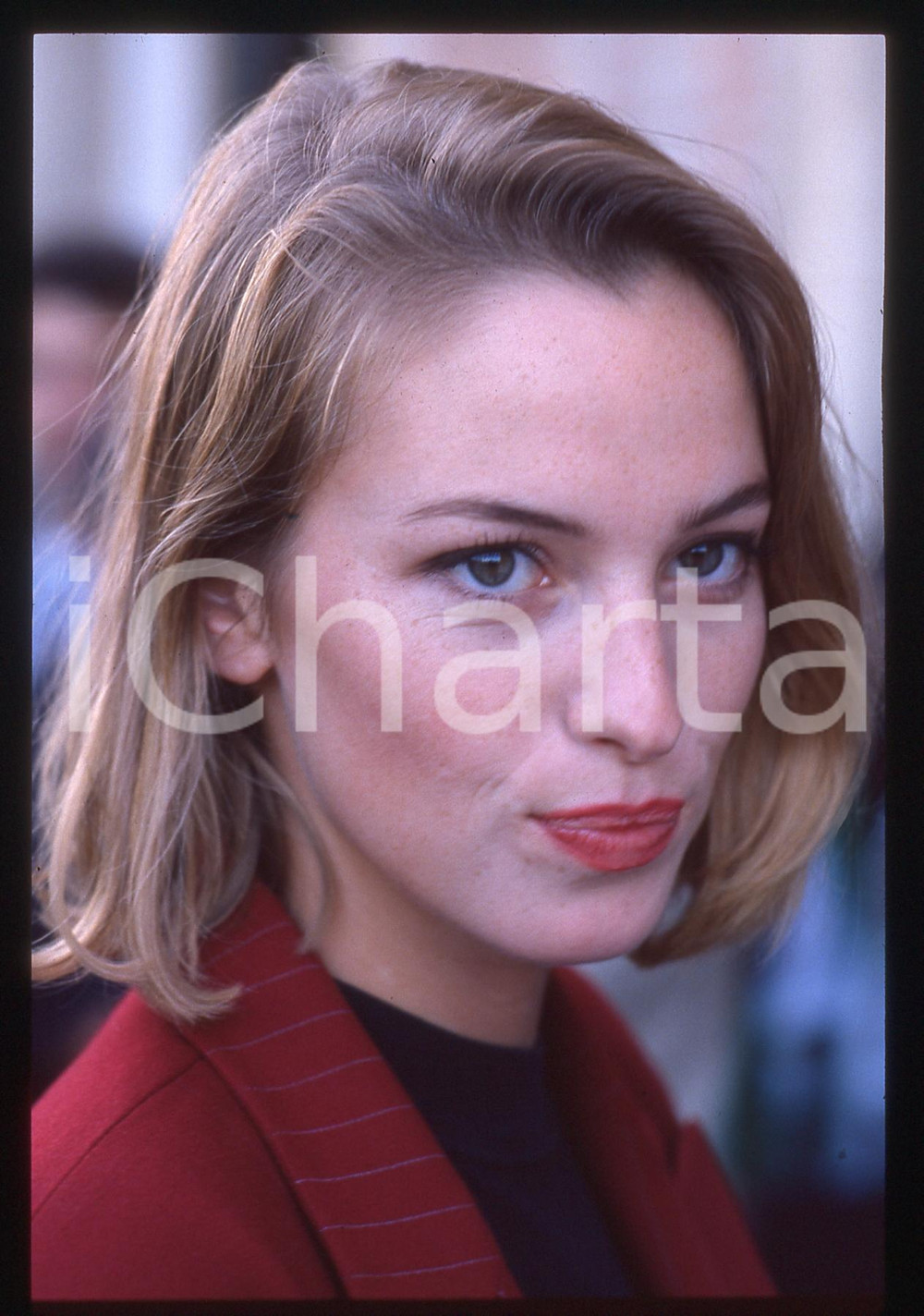 35mm vintage slide* 1989 VENEZIA (?)  Jessica FORDE Ritratto dell'attrice (2)
