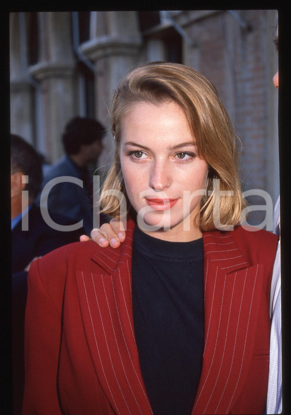 35mm vintage slide* 1989 VENEZIA (?)  Jessica FORDE Ritratto dell'attrice (4)