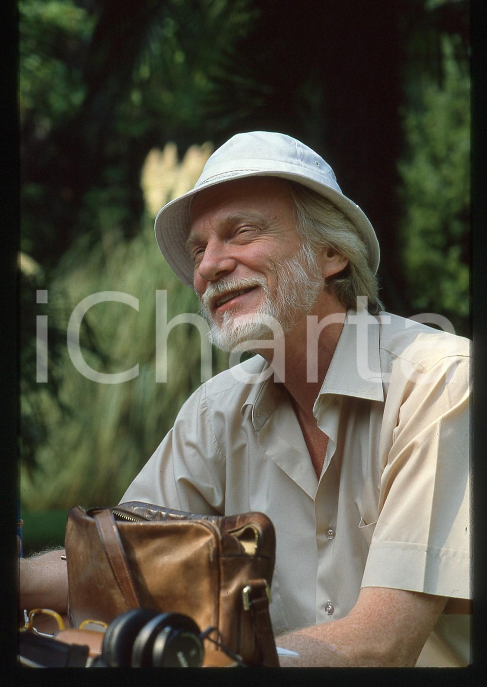 Fotografia d epoca originale 35mm vintage slide 1983 RIVA DEL GARDA Gerry MULLIGAN Ritratto del musicista 1 1