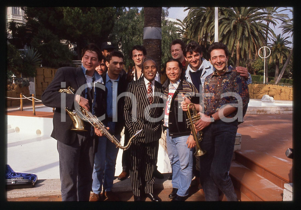 35mm vintage slide* 1991 SANREMO Jon HENDRICKS con i LADRI DI BICICLETTE (5)