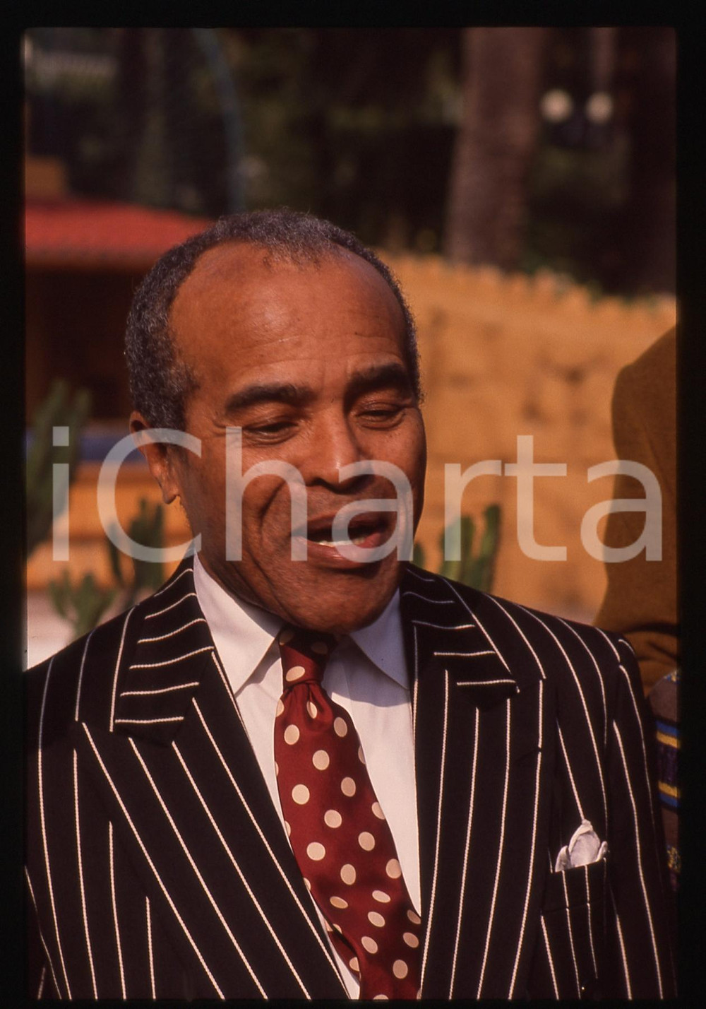 35mm vintage slide* 1991 SANREMO Jon HENDRICKS Ritratto del cantante (4)