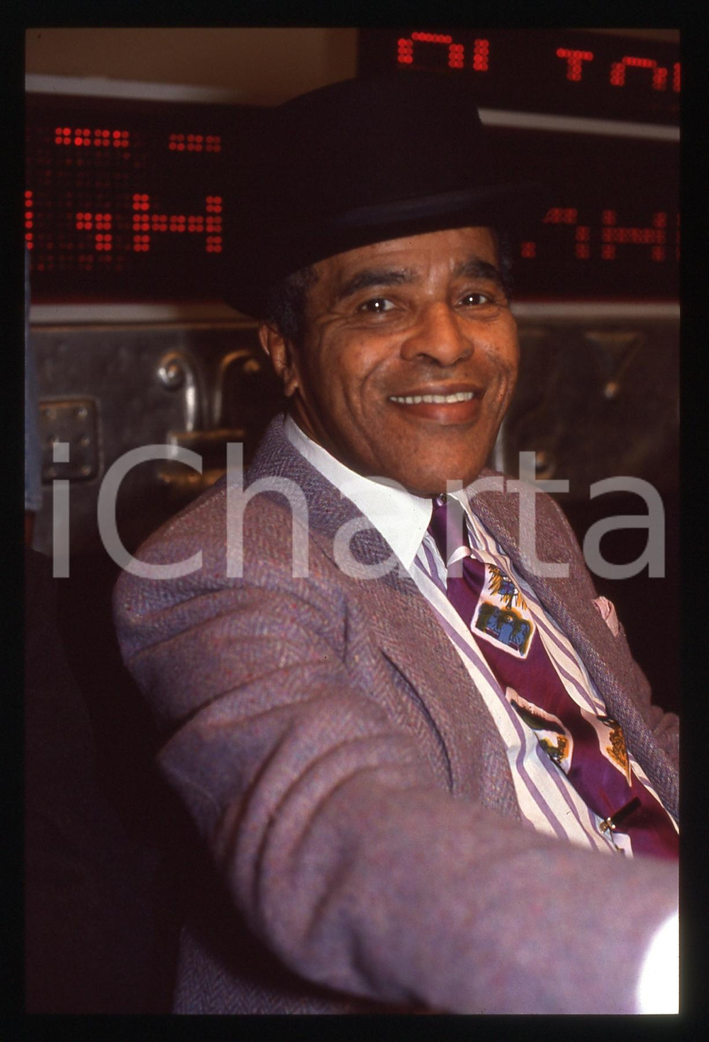 35mm vintage slide* 1991 SANREMO Jon HENDRICKS Ritratto del cantante (13)
