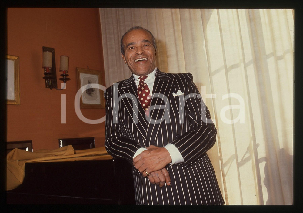 35mm vintage slide* 1991 SANREMO Jon HENDRICKS Ritratto del cantante (16)