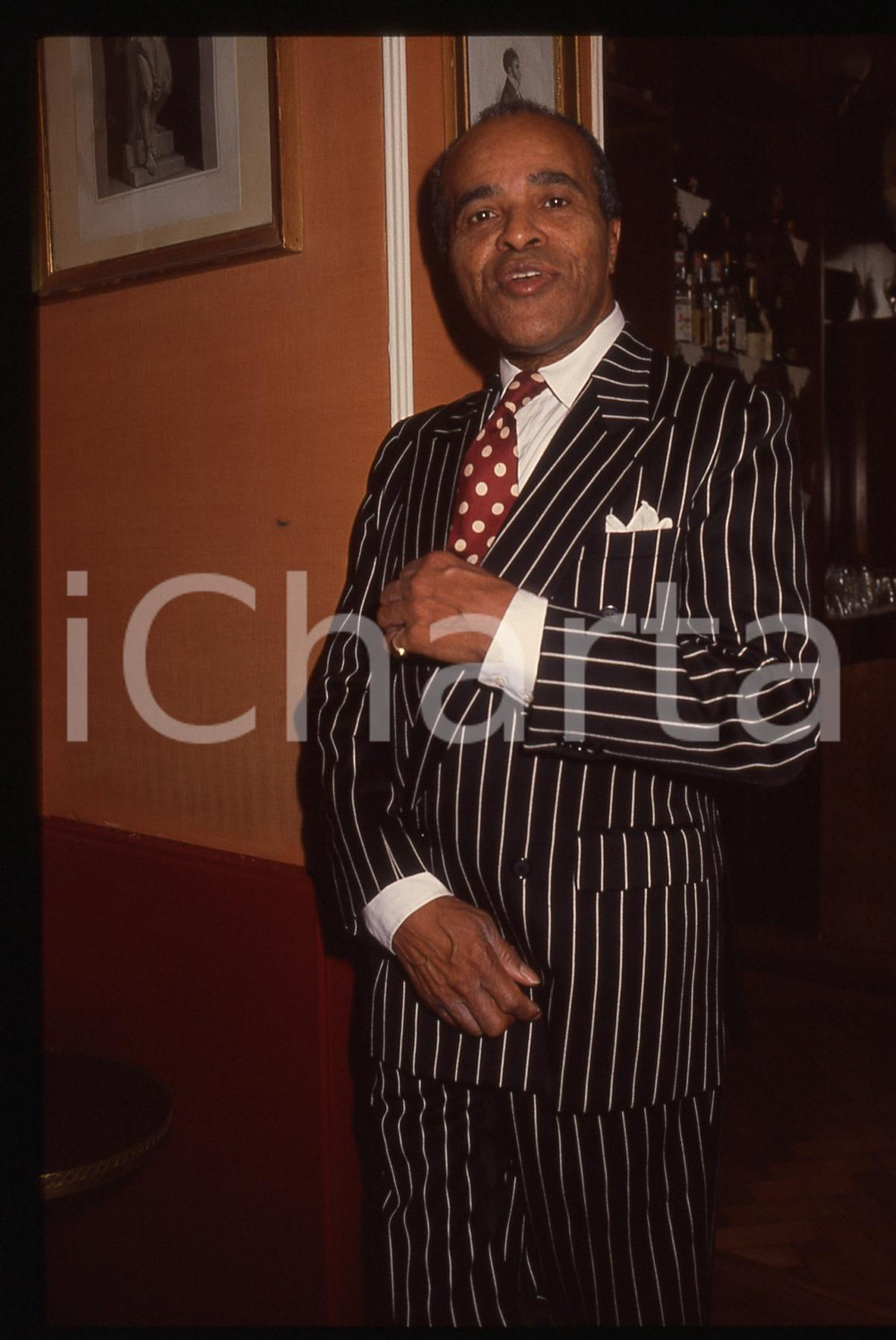 35mm vintage slide* 1991 SANREMO Jon HENDRICKS Ritratto del cantante (19)
