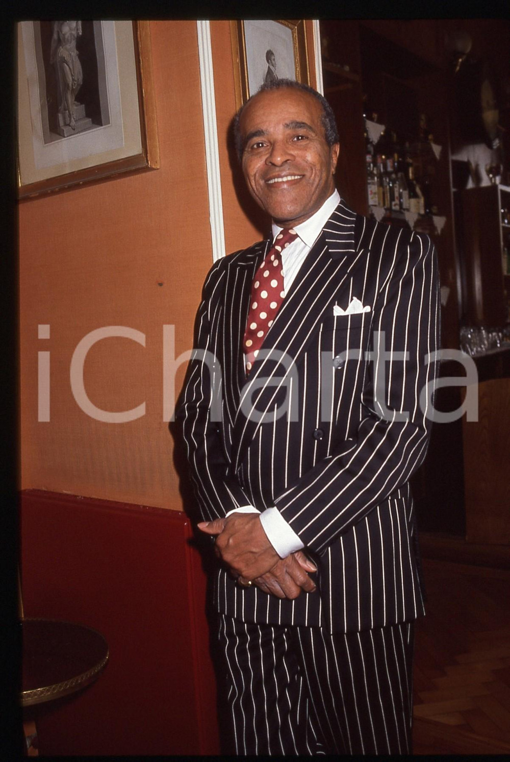 35mm vintage slide* 1991 SANREMO Jon HENDRICKS Ritratto del cantante (23)