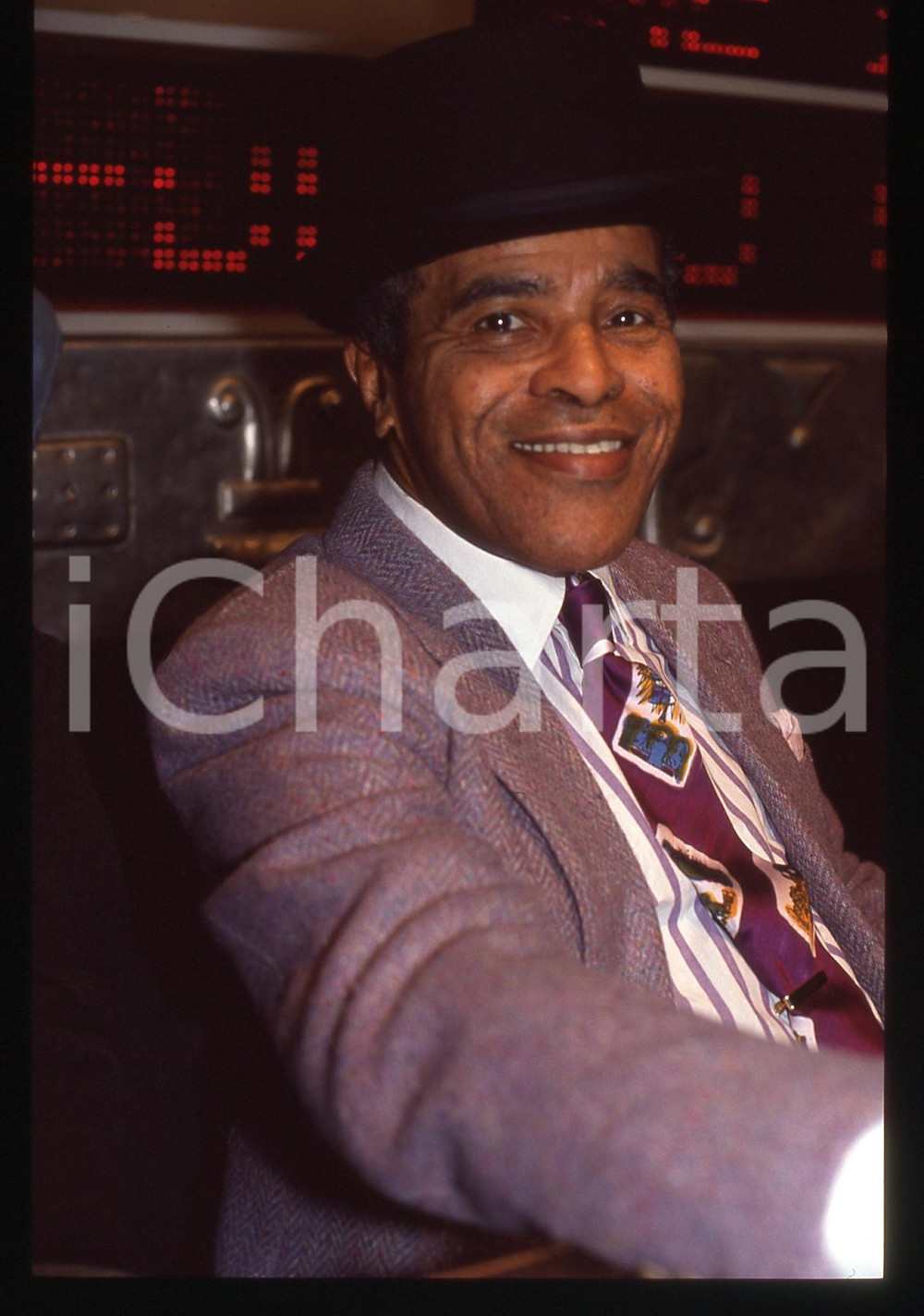 35mm vintage slide* 1991 SANREMO Jon HENDRICKS Ritratto del cantante (24)