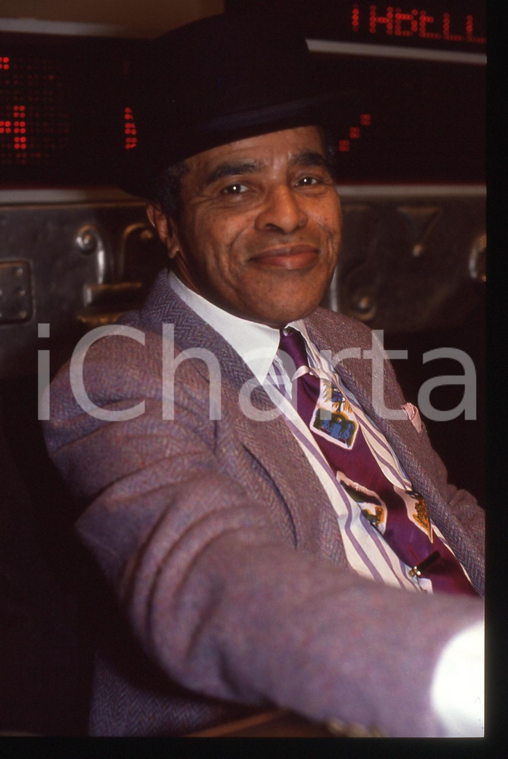 35mm vintage slide* 1991 SANREMO Jon HENDRICKS Ritratto del cantante (25)