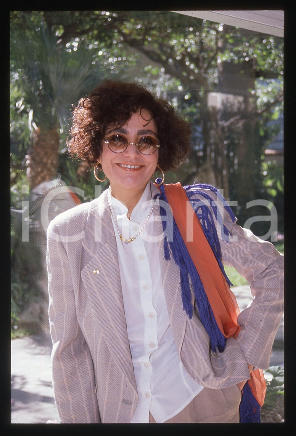 Fotografia d epoca originale 35mm vintage slide 1990ca MUSICA  Mia MARTINI Ritratto della cantante 2 1