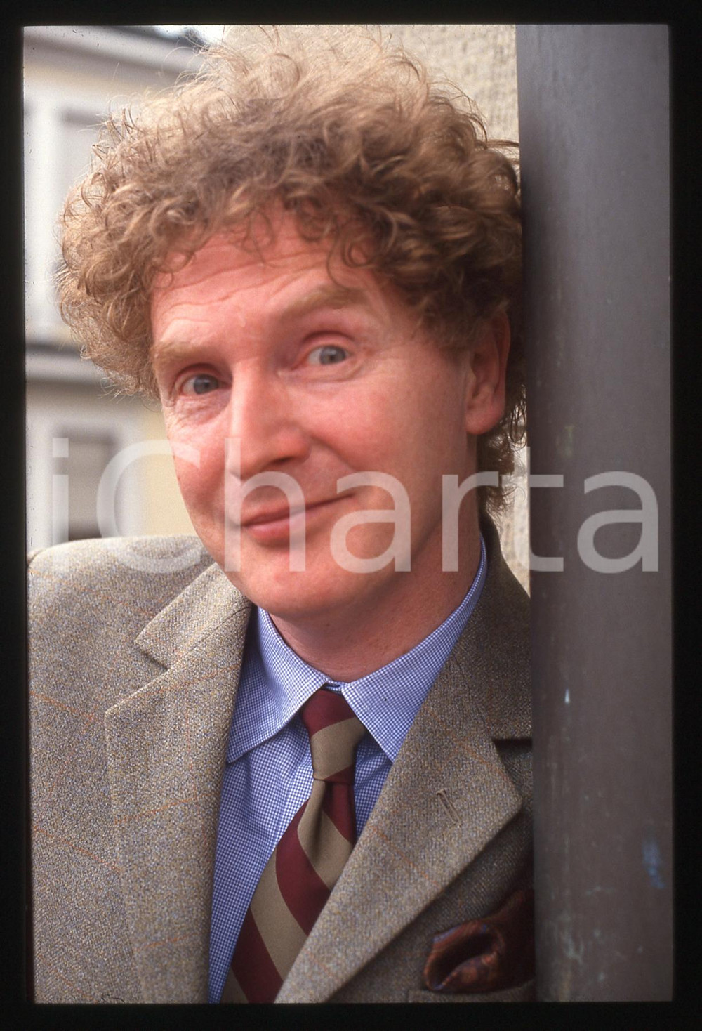 35mm vintage slide* 1990ca MUSICA Malcolm MCLAREN Ritratto del produttore (2)