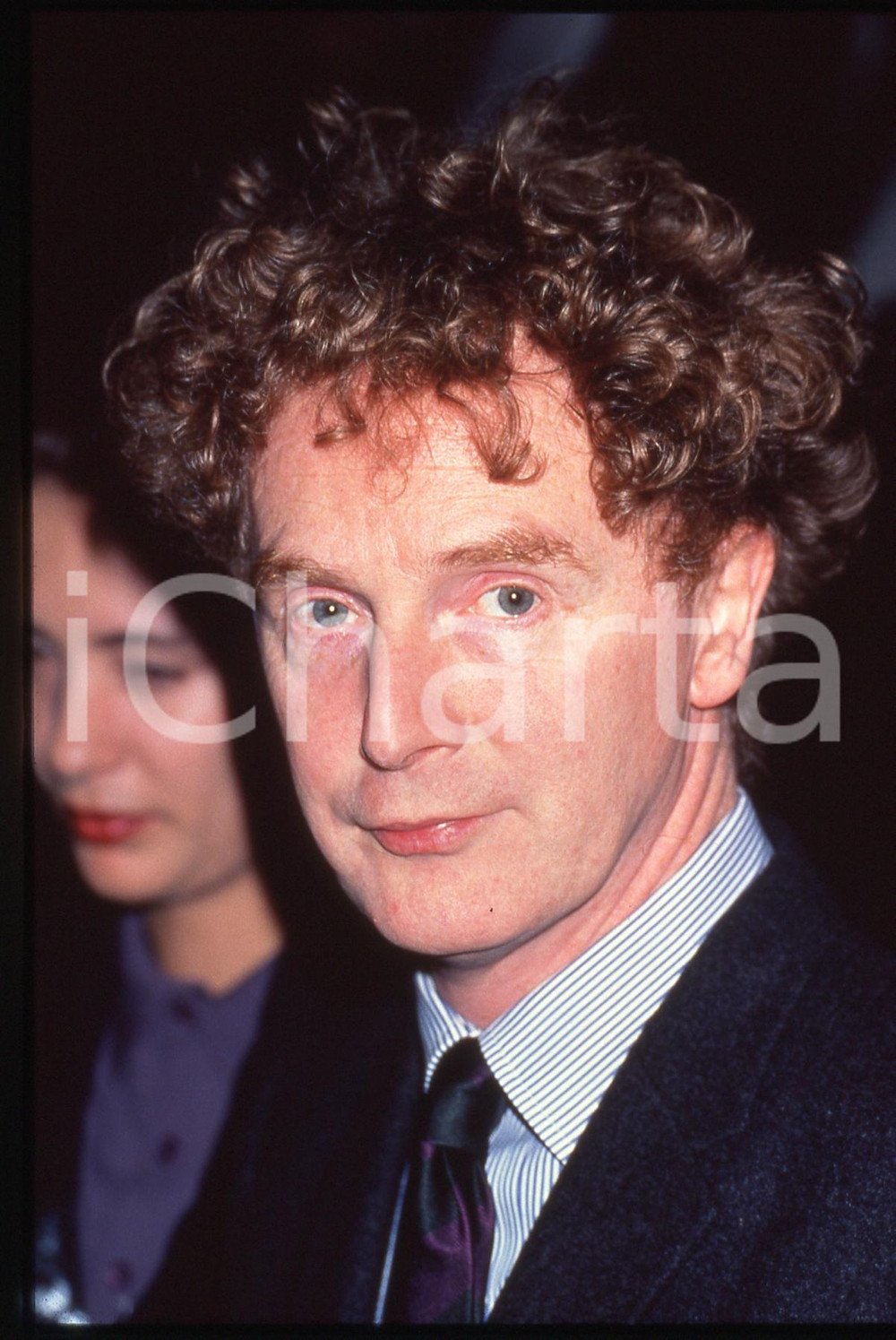 35mm vintage slide* 1990ca MUSICA Malcolm MCLAREN Ritratto del produttore (3)
