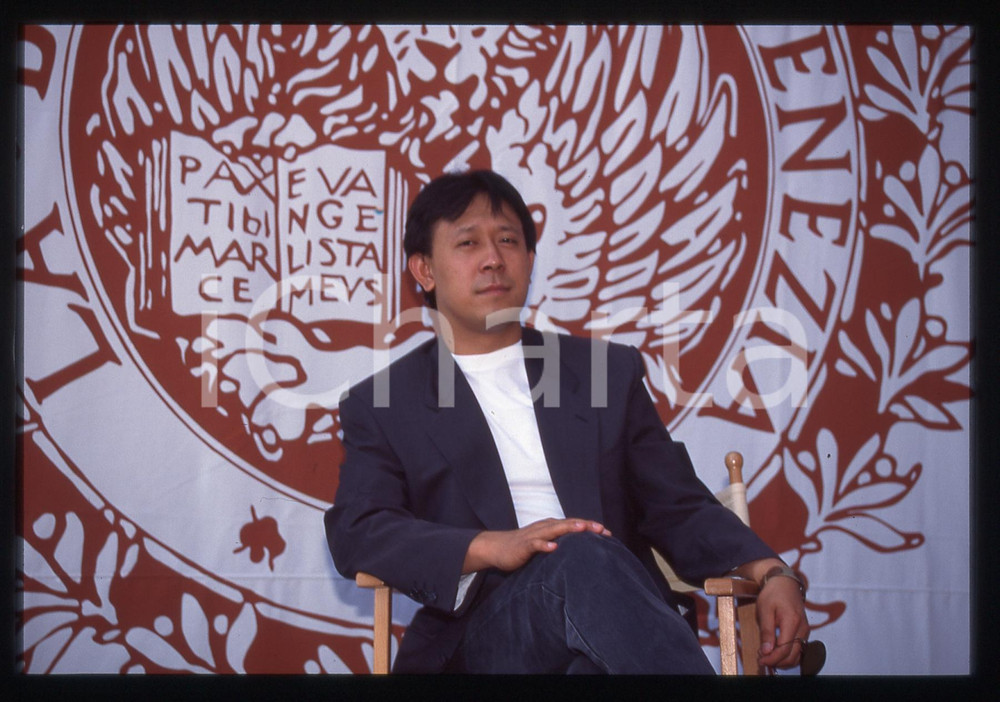 35mm vintage slide* 1994 VENEZIA Jiang WEN Ritratto alla Mostra del Cinema (2)