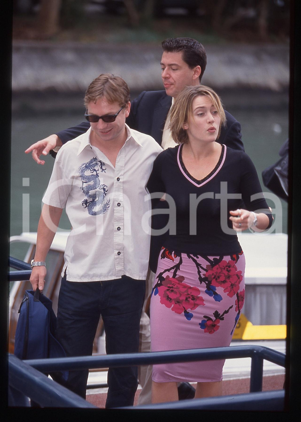 35mm vintage slide* 1999 VENEZIA - CINEMA Kate WINSLET Jim THREAPLETON (5)