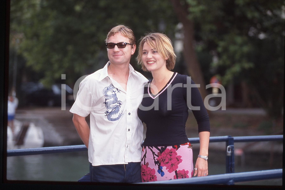 35mm vintage slide* 1999 VENEZIA - CINEMA Kate WINSLET Jim THREAPLETON (8) 