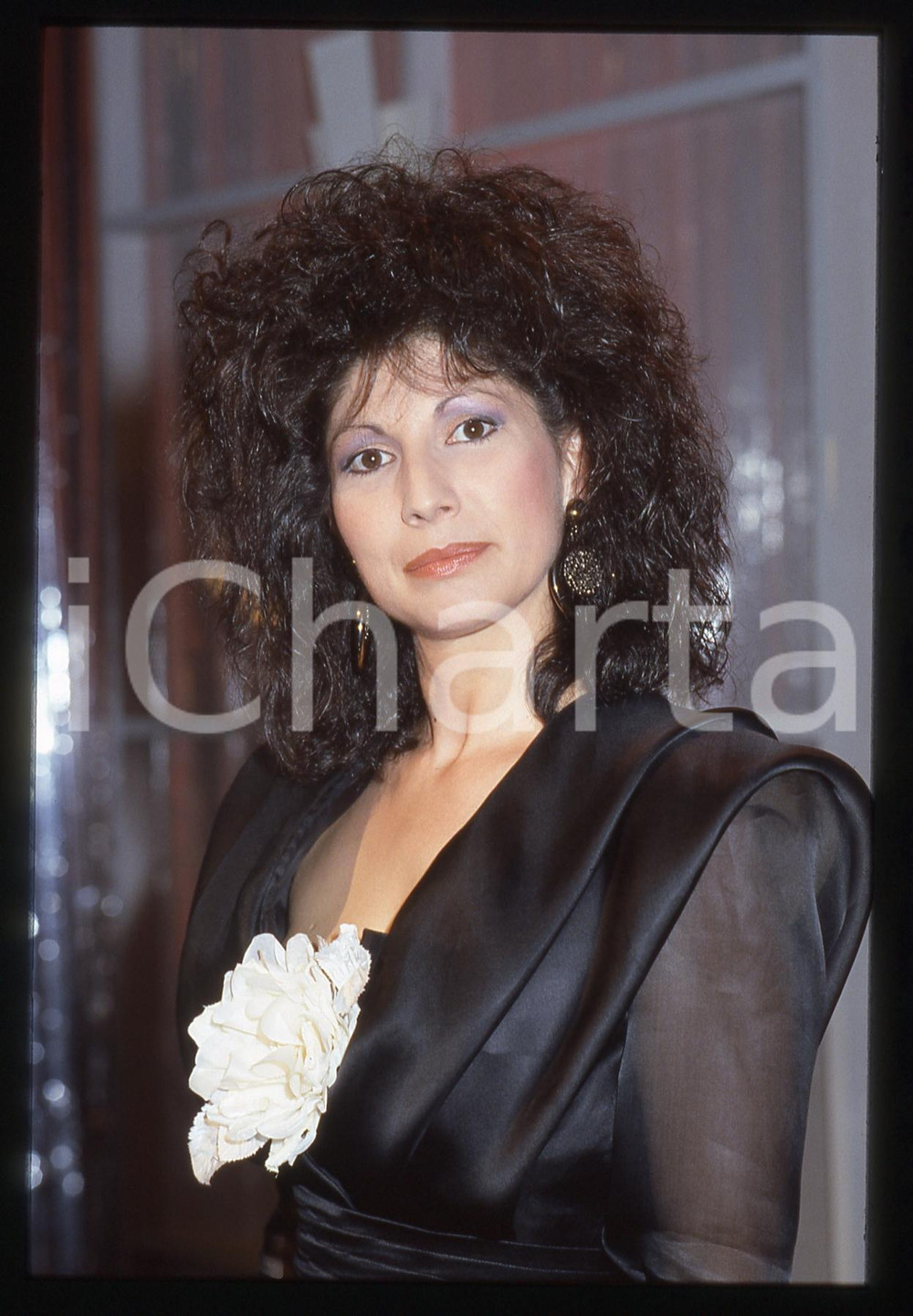 35mm vintage slide* 1995ca ITALIA MUSICA Carla MURTAS Ritratto della cantante 1