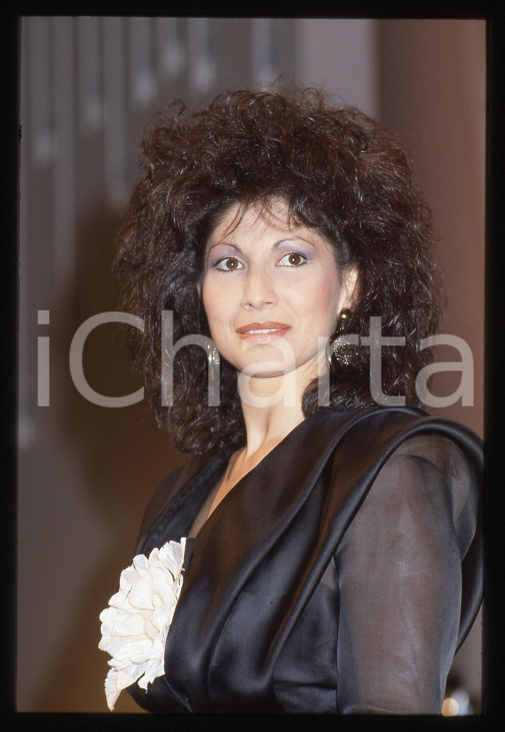 35mm vintage slide* 1995ca ITALIA MUSICA Carla MURTAS Ritratto della cantante 2