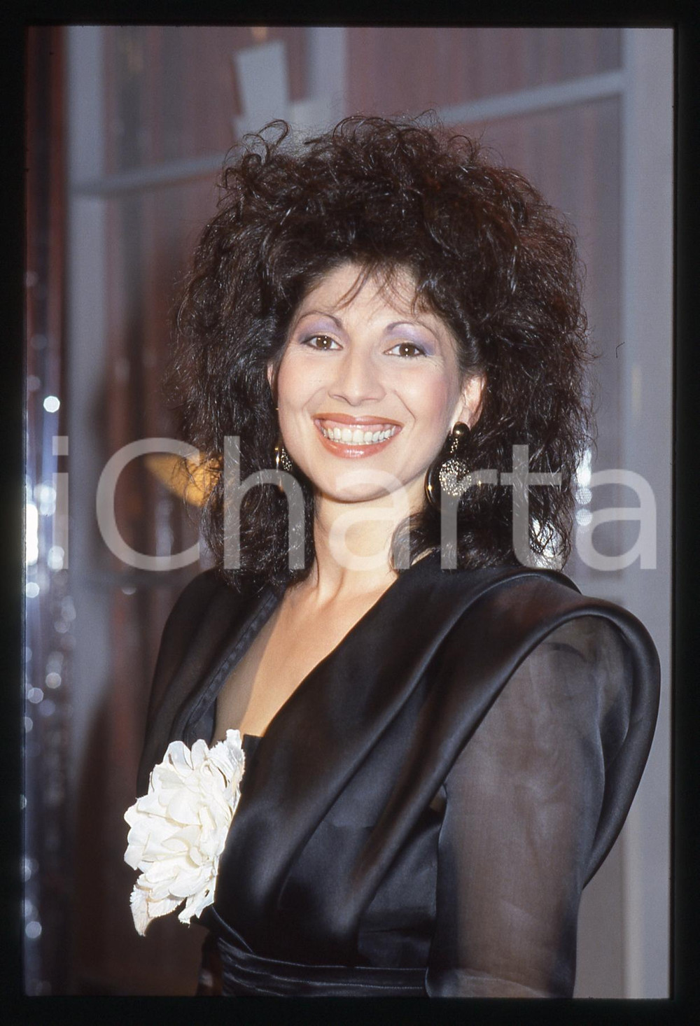 35mm vintage slide* 1995ca ITALIA MUSICA Carla MURTAS Ritratto della cantante 3
