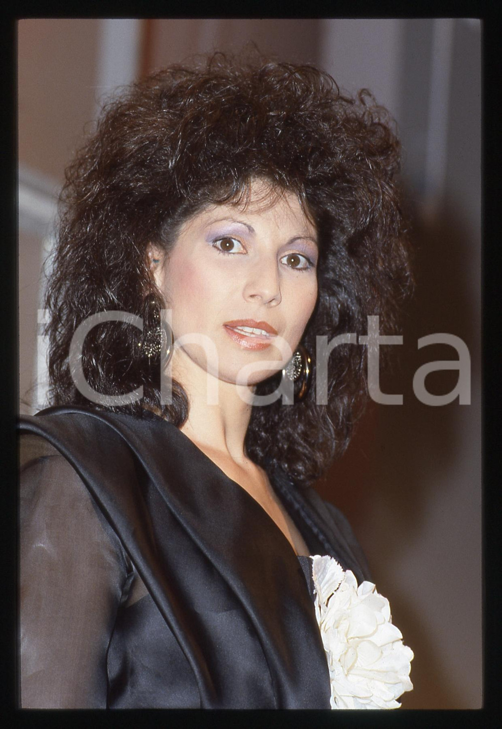 35mm vintage slide* 1995ca ITALIA MUSICA Carla MURTAS Ritratto della cantante 6