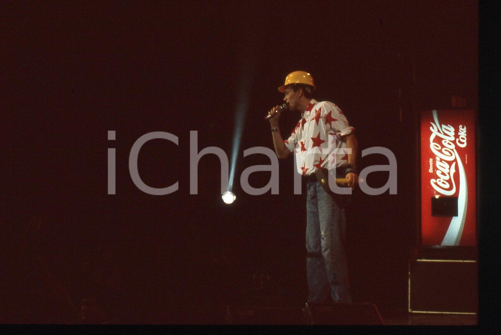 35mm vintage slide* 1988 MILANO  Lorenzo JOVANOTTI al Rolling Stone (5)