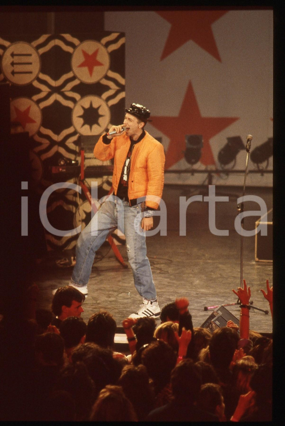 35mm vintage slide* 1988 MILANO Lorenzo JOVANOTTI al Rolling Stone (10)