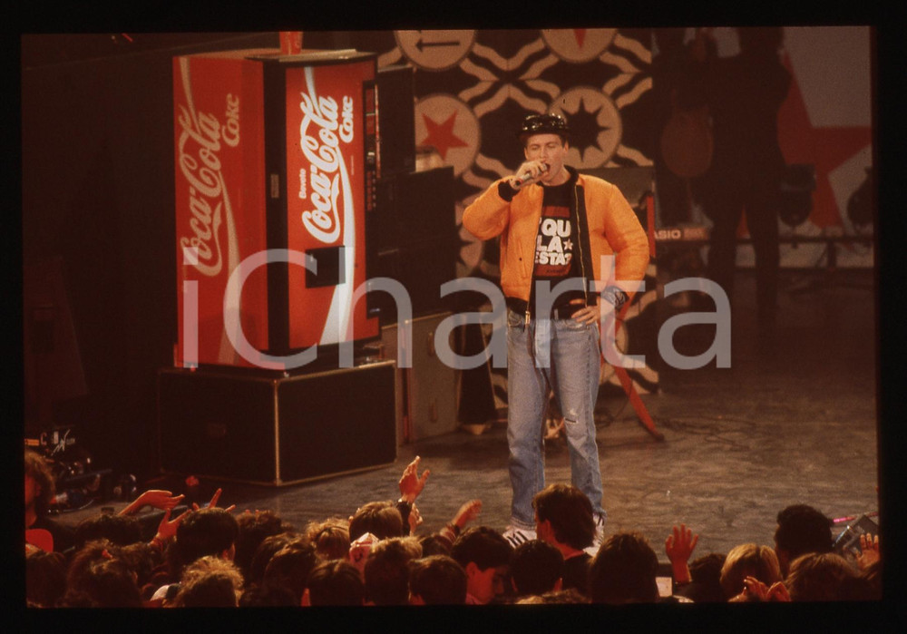 35mm vintage slide* 1988 MILANO Lorenzo JOVANOTTI al Rolling Stone (13)