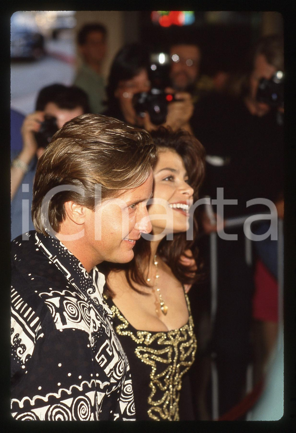 35mm vintage slide* 1993 LOS ANGELES  Paula ABDUL con Emilio ESTEVEZ (1)