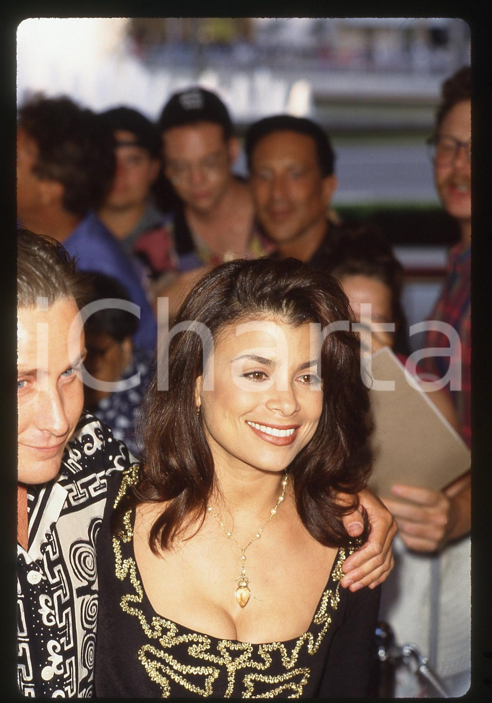 35mm vintage slide* 1993 LOS ANGELES  Paula ABDUL con Emilio ESTEVEZ (6)