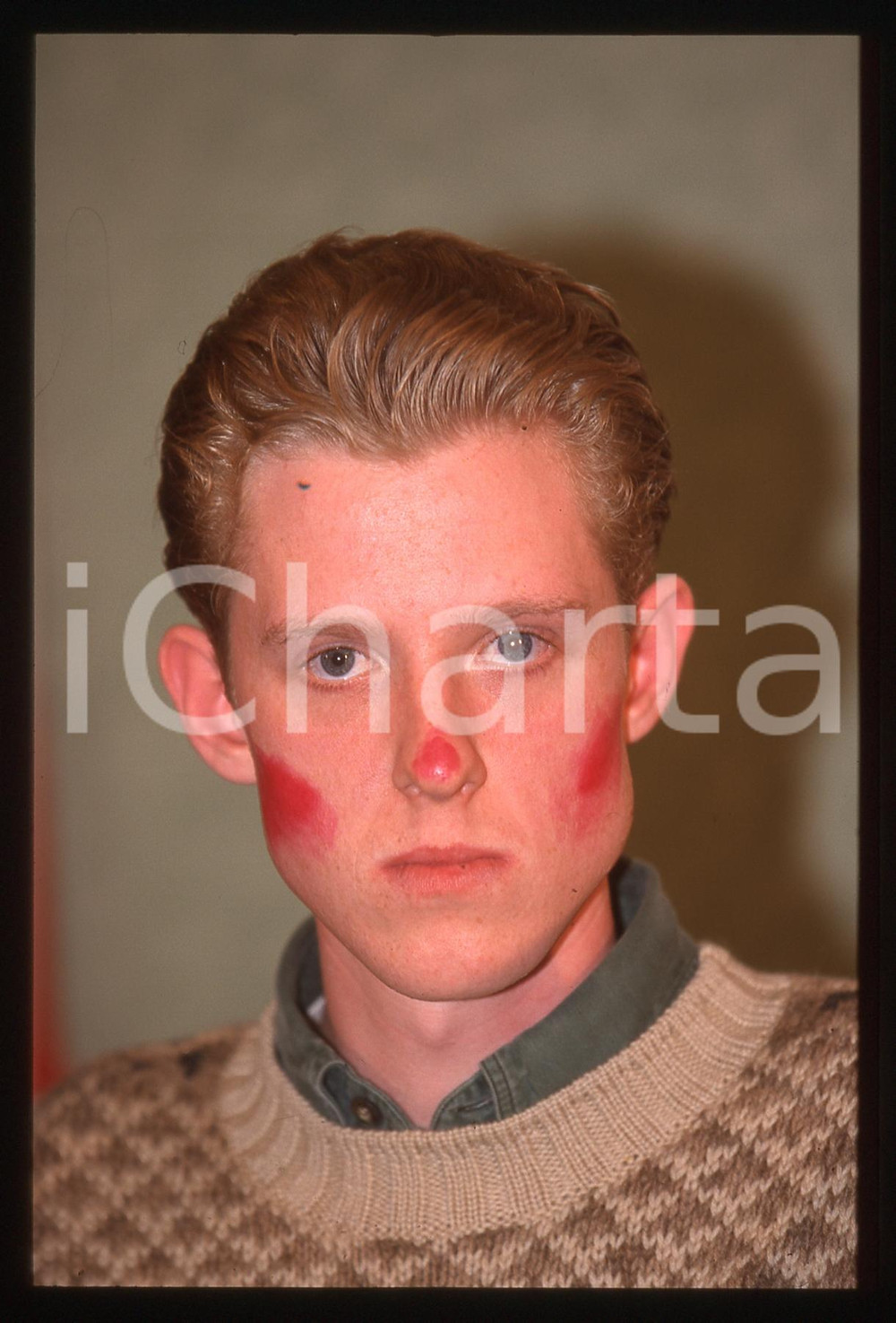 35mm vintage slide* 2000ca MILANO - CLOWN Atomic Zagnut ADAMS Ritratto (18)