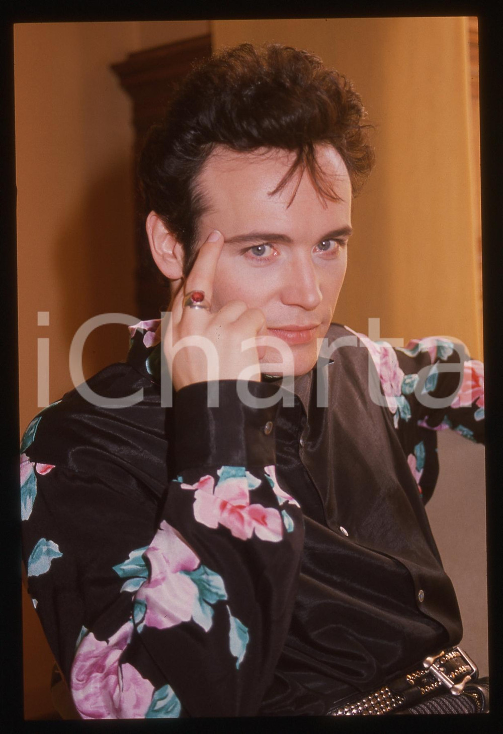 35mm vintage slide* 1990 ITALIA - MUSICA Adam ANT Ritratto del cantante (24)