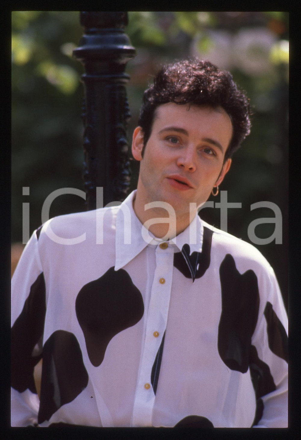 35mm vintage slide* 1990ca ITALIA - MUSICA Adam ANT Ritratto del cantante (2)