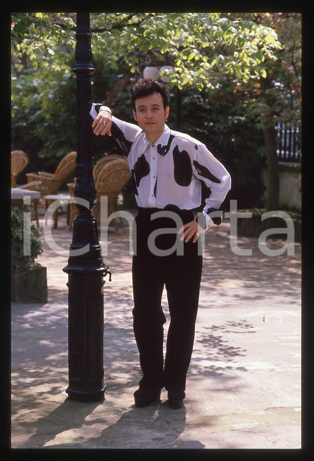 35mm vintage slide* 1990ca ITALIA - MUSICA Adam ANT Ritratto del cantante (3)