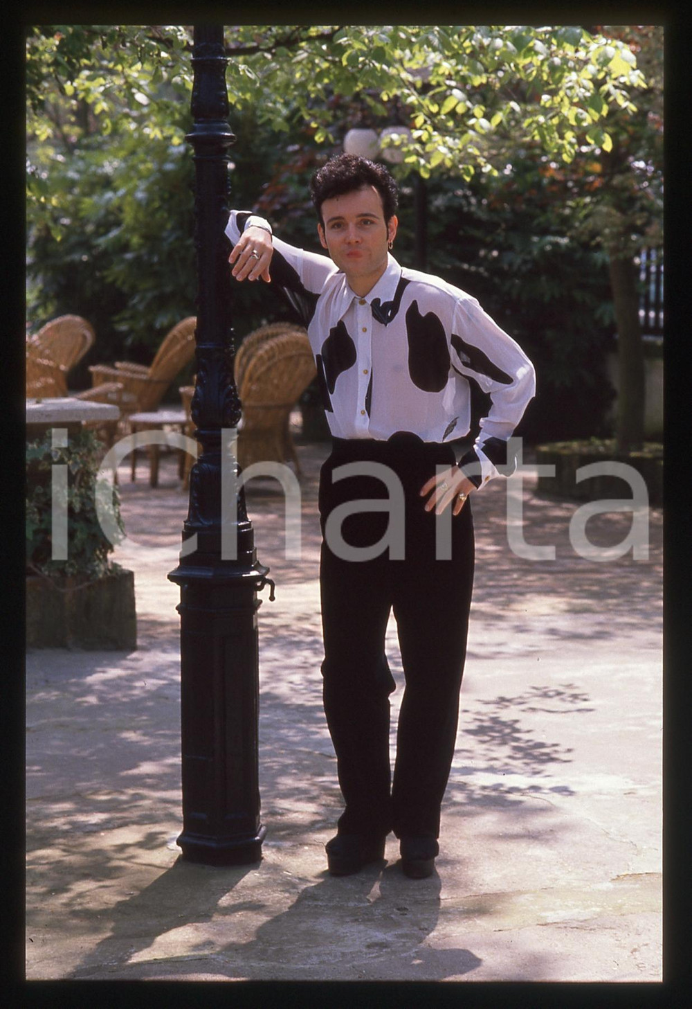 35mm vintage slide* 1990ca ITALIA - MUSICA Adam ANT Ritratto del cantante (4)