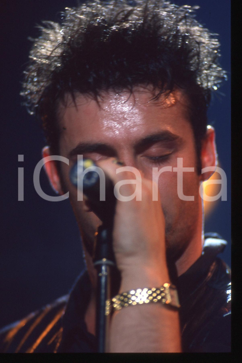 35mm vintage slide* 1985ca ITALIA - MUSICA Marti PELLOW dei WET WET WET  (1)
