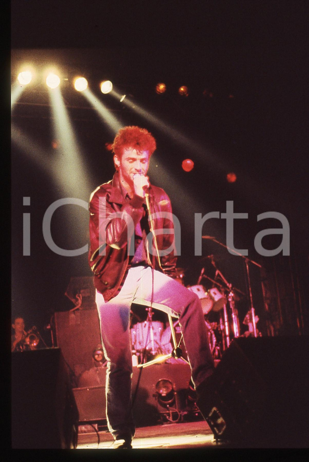 35mm vintage slide* 1985ca ITALIA - MUSICA Marti PELLOW dei WET WET WET (11)