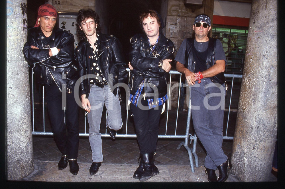 35mm vintage slide* 1990ca ITALIA - MUSICA UFO PIEMONTESI Ritratto della band 1