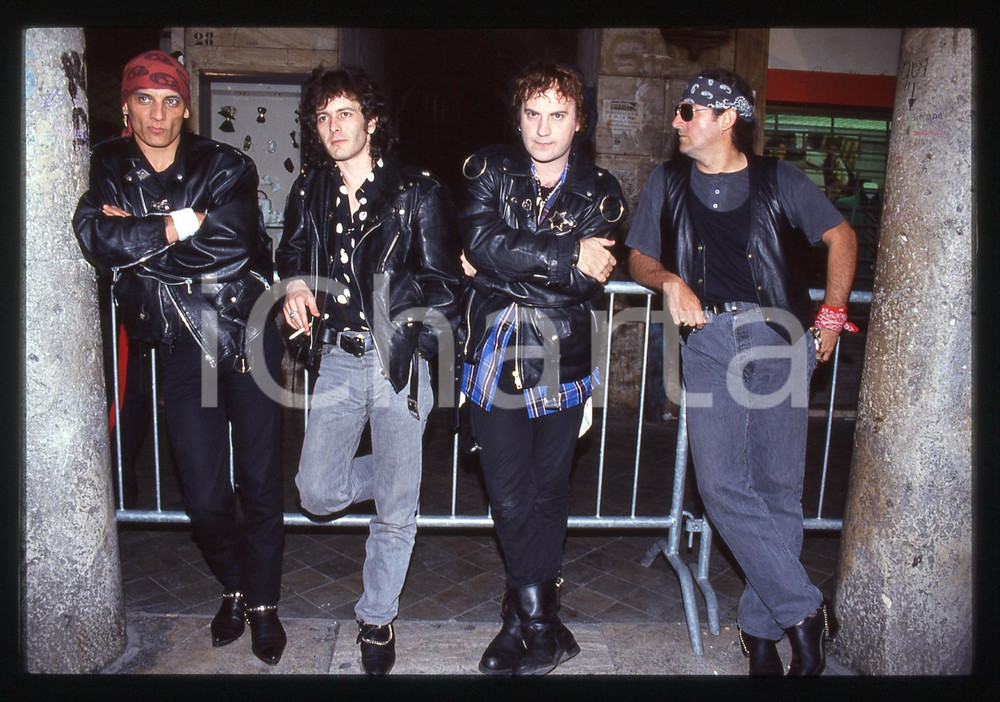 35mm vintage slide* 1990ca ITALIA - MUSICA UFO PIEMONTESI Ritratto della band 3