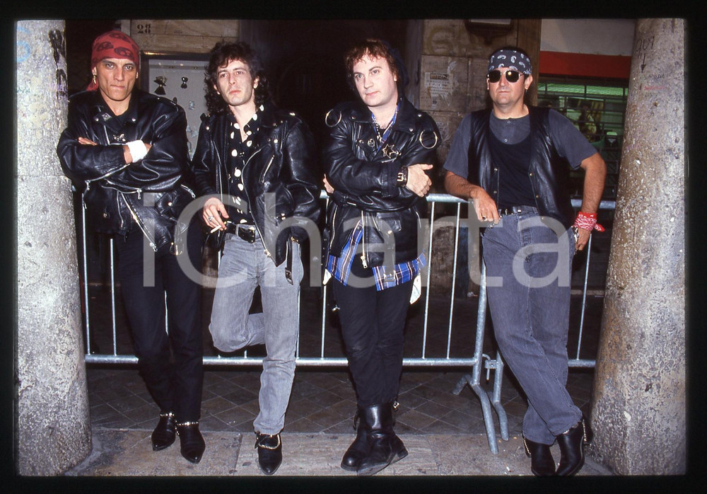 35mm vintage slide* 1990ca ITALIA - MUSICA UFO PIEMONTESI Ritratto della band 4