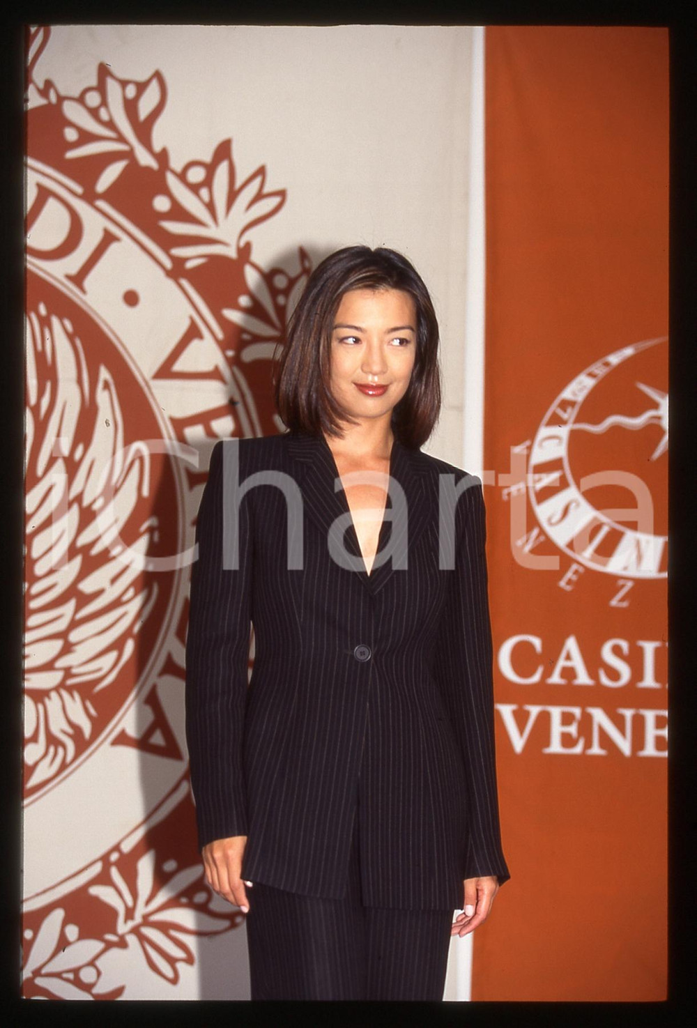 Fotografia d epoca originale 35mm vintage slide 1997 VENEZIA  CINEMA Ming Na WEN  One Night Stan 6 1