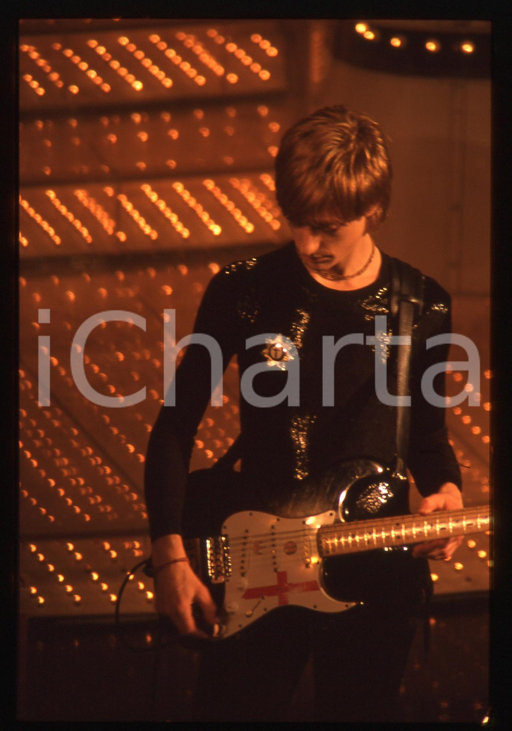 35mm vintage slide* 1997 SANREMO Crispian MILLS dei KULA SHAKER TEATRO ARISTON 