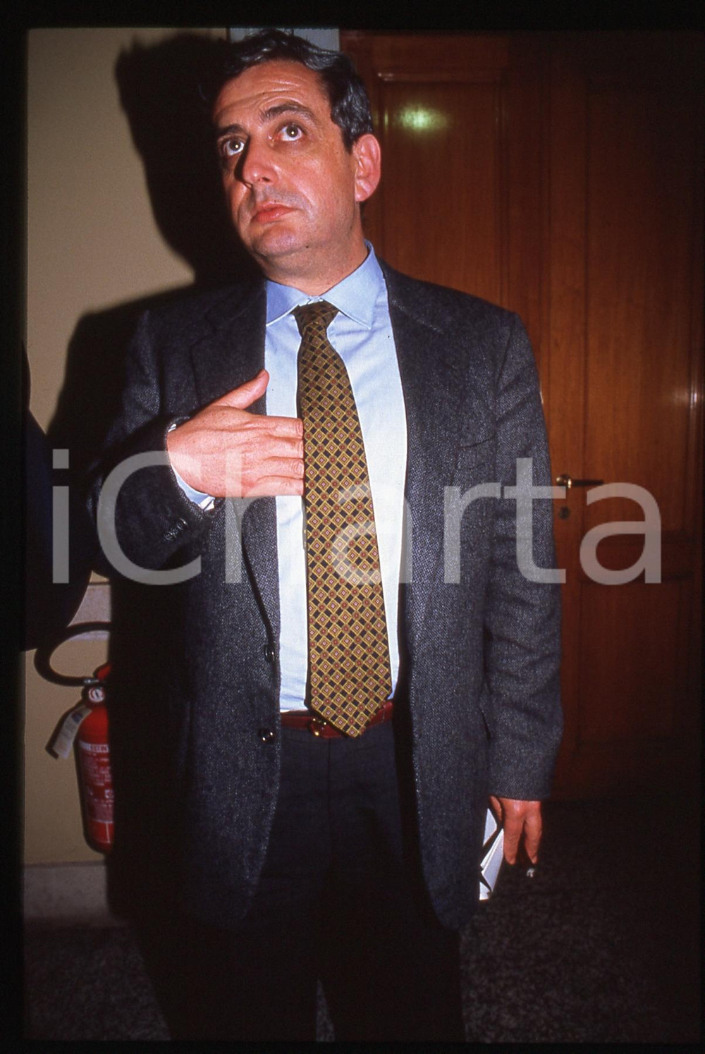35mm vintage slide* 1991 ITALIA Paolo DEL MESE deputato DEMOCRAZIA CRISTIANA 2
