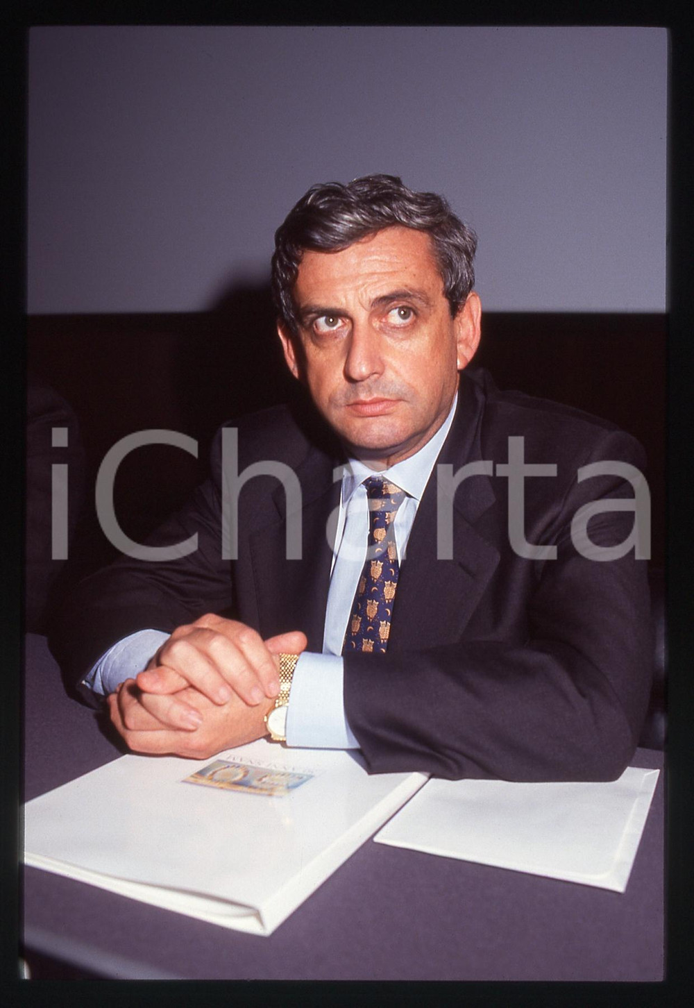 35mm vintage slide* 1991 ITALIA Paolo DEL MESE deputato DEMOCRAZIA CRISTIANA 5