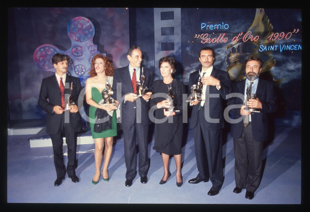 35mm vintage slide* 1990 SAINT VINCENT CINEMA "GROLLA D'ORO" Artisti premiati 4